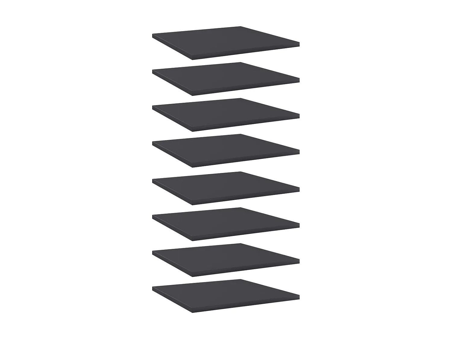 Panneaux de bibliothèque 8 pcs gris bois d’ingénierie