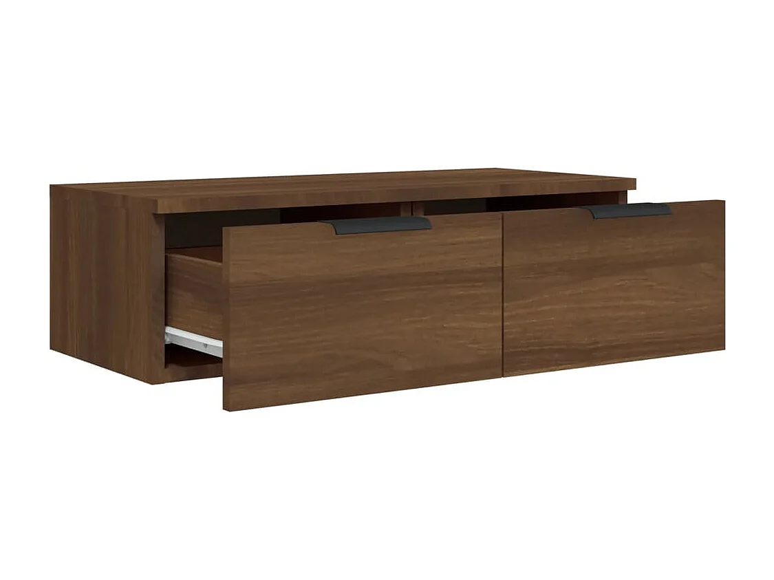 Armoires murales 2pcs Chêne marron 68x30x20cm Bois d'ingénierie