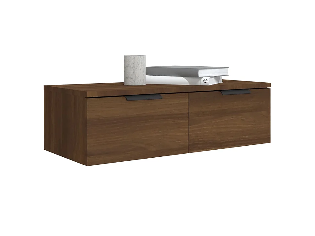 Wandschränke 2 Stk. Braun Eichen-Optik 68x30x20cm Holzwerkstoff