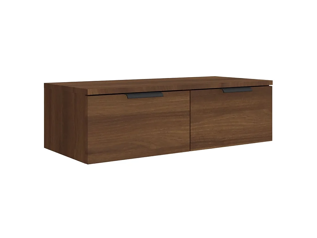 Wandschränke 2 Stk. Braun Eichen-Optik 68x30x20cm Holzwerkstoff