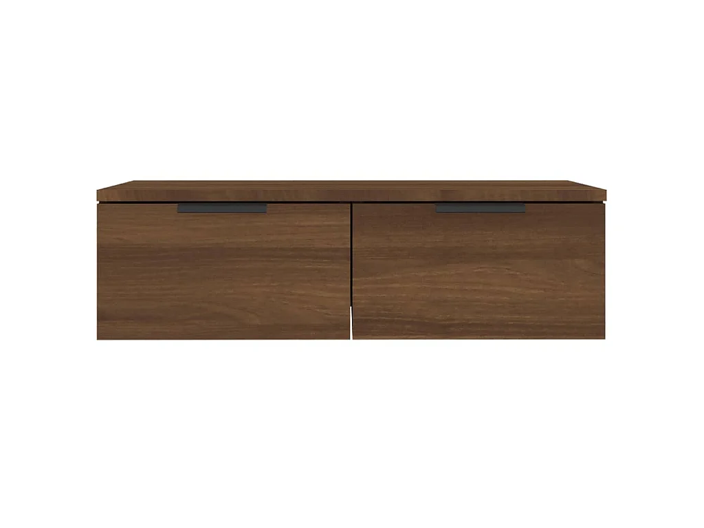 Wandschränke 2 Stk. Braun Eichen-Optik 68x30x20cm Holzwerkstoff