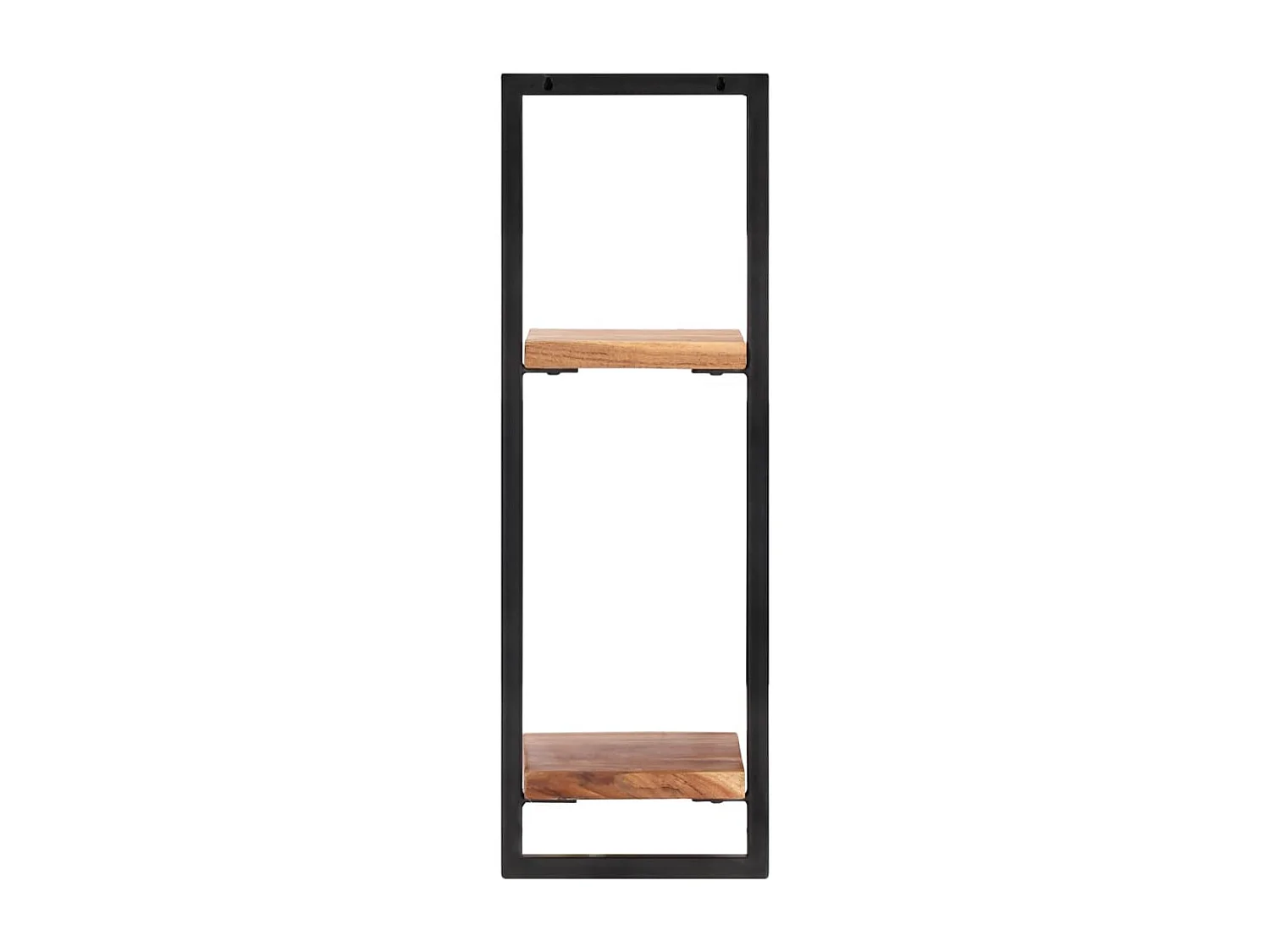 Mensole Parete 2 pz 25x25x75 cm Legno Massello Acacia e Acciaio