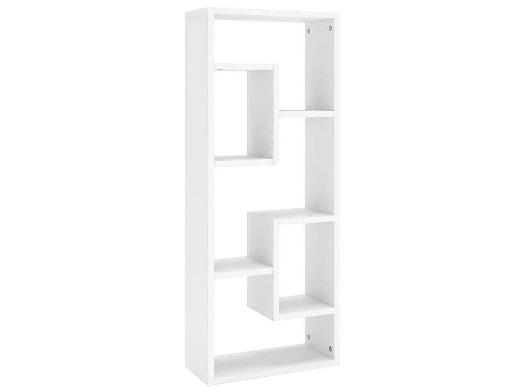 Wandregal Weiß 36x16x90 cm Holzwerkstoff