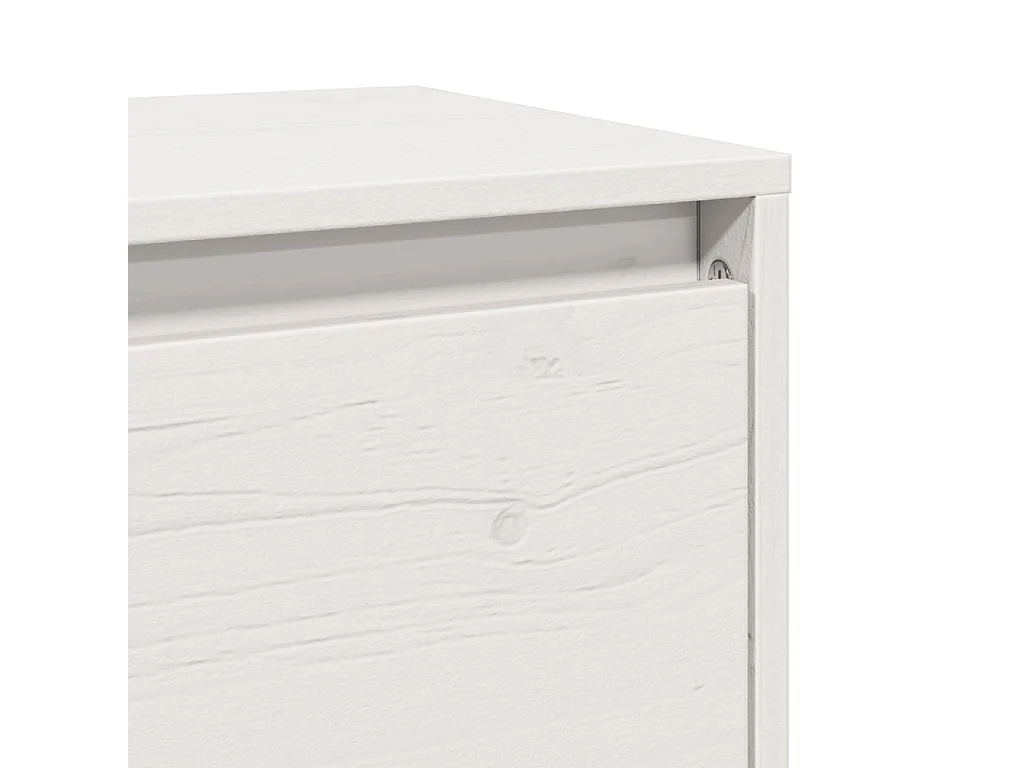 Armoires murales 2 pcs Blanc 45x30x35 cm Bois de pin massif