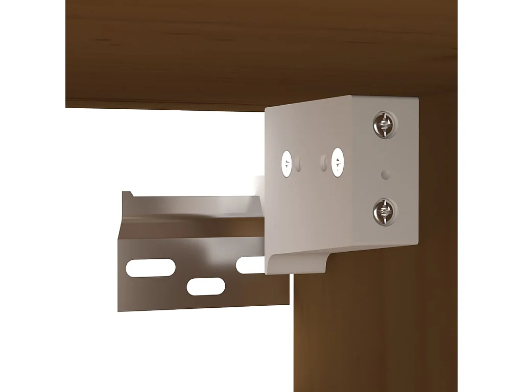 Armários de parede 2 pcs 60x30x30 cm pinho maciço castanho-mel