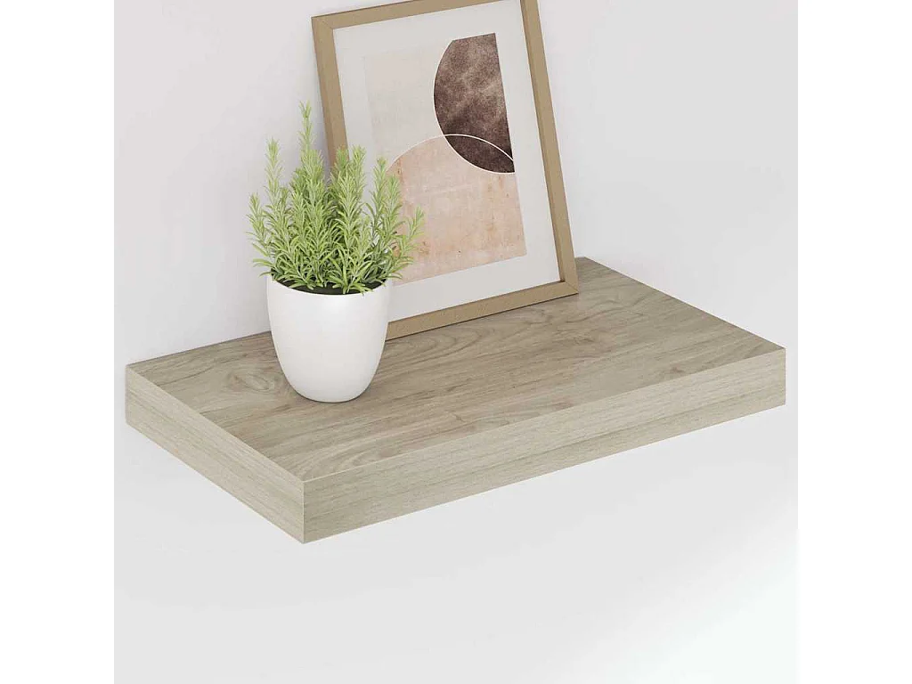 Étagères murales flottantes 4 pcs chêne 40x23,5x3,8 cm MDF