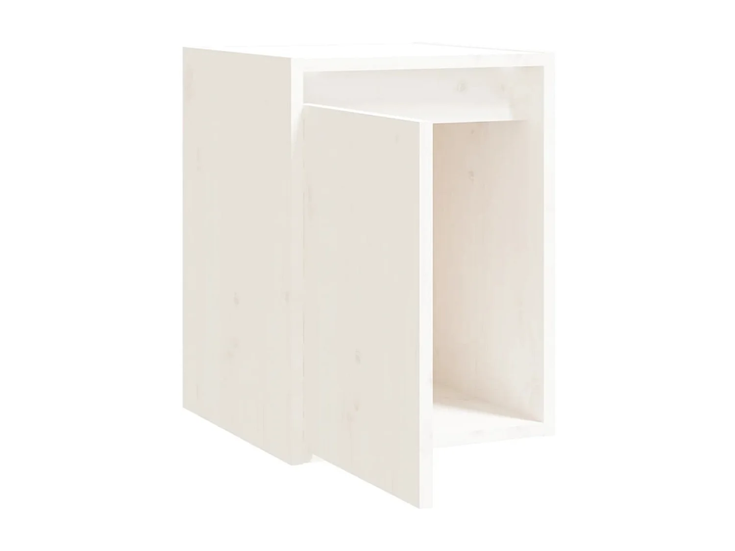 Wandschrank Weiß 30x30x40 cm Massivholz Kiefer