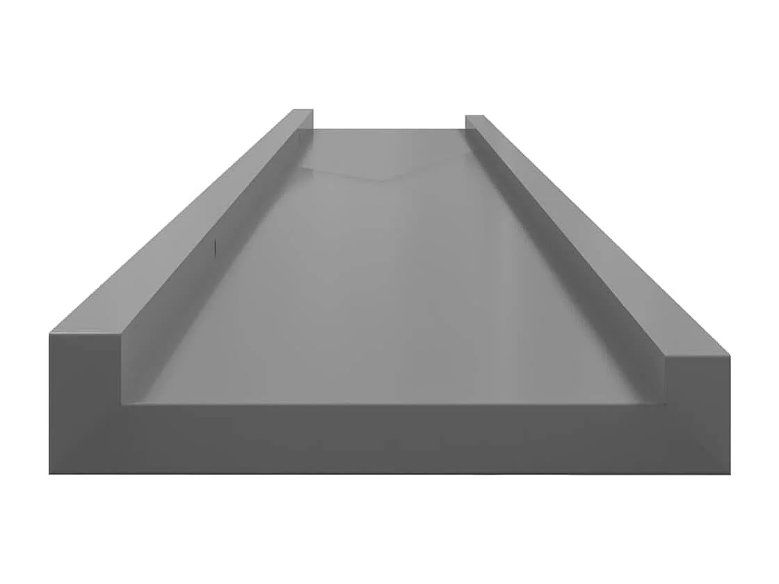 Étagères murales 2 pcs Gris 115x9x3 cm