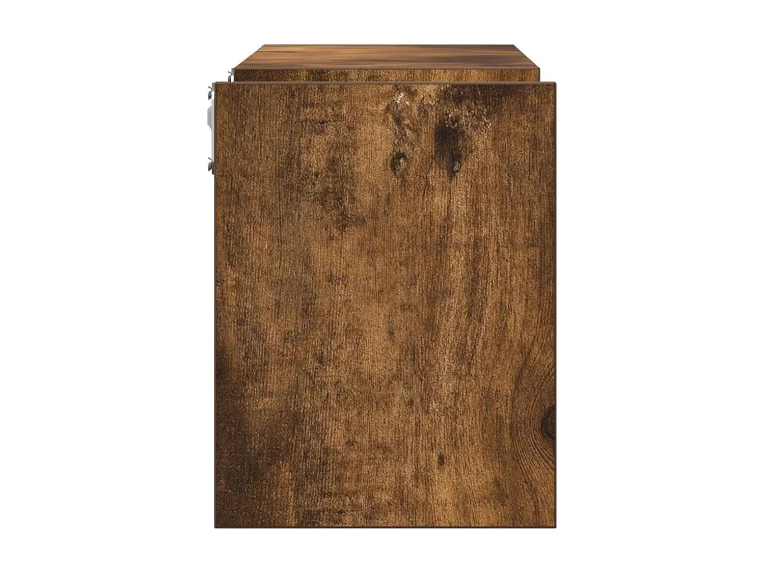 Wandschappen 2 st 100x15x20 cm bewerkt hout gerookt eikenkleur