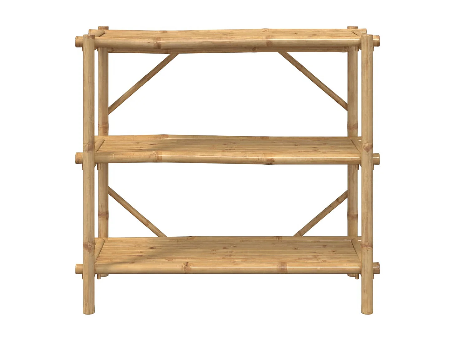 Rek 3-laags 100x40x90 cm bamboe