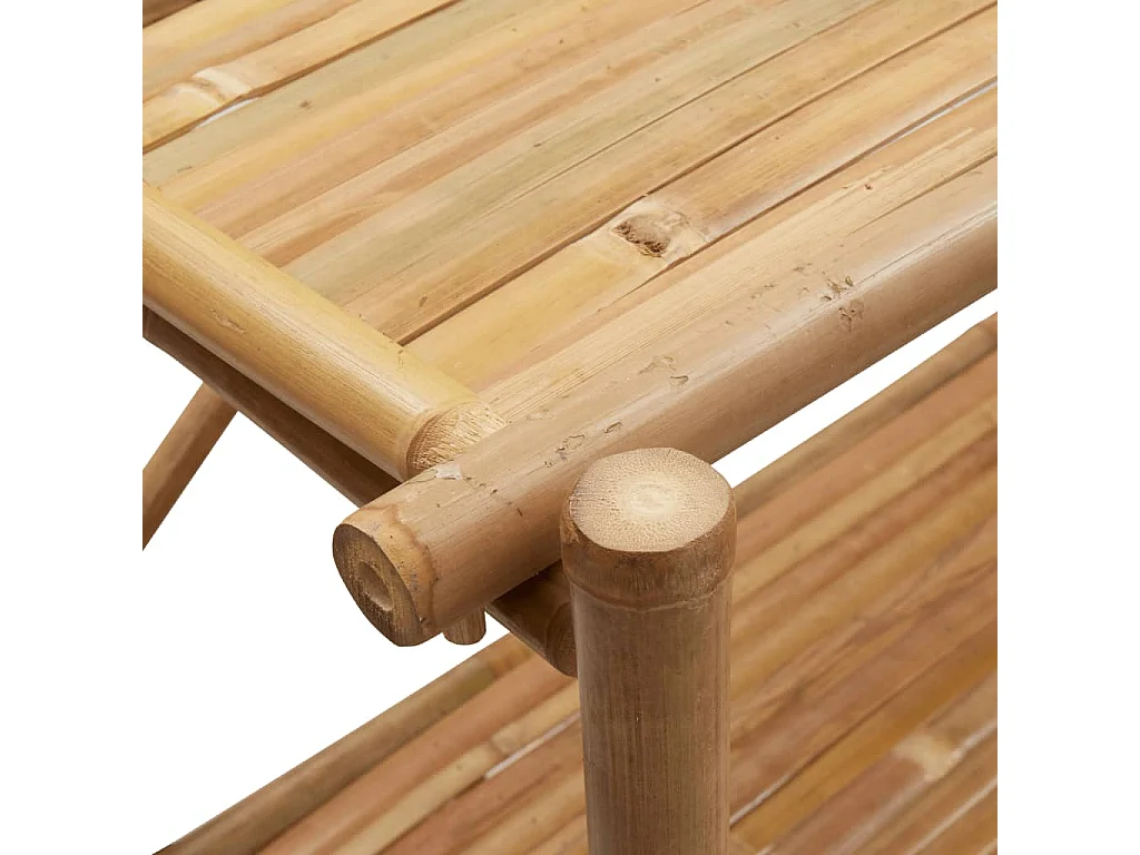 Estante de 3 niveles bambú 100x40x90 cm