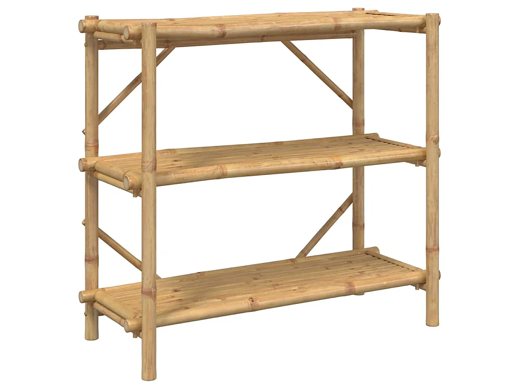 Rek 3-laags 100x40x90 cm bamboe