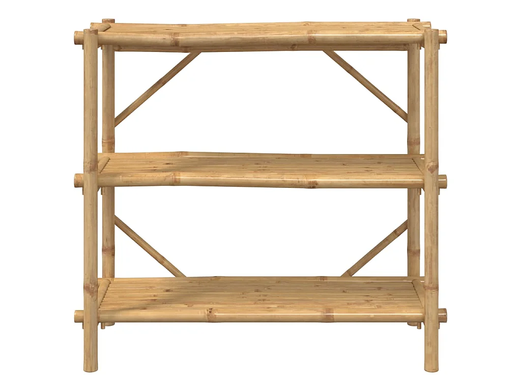 Rek 3-laags 100x40x90 cm bamboe