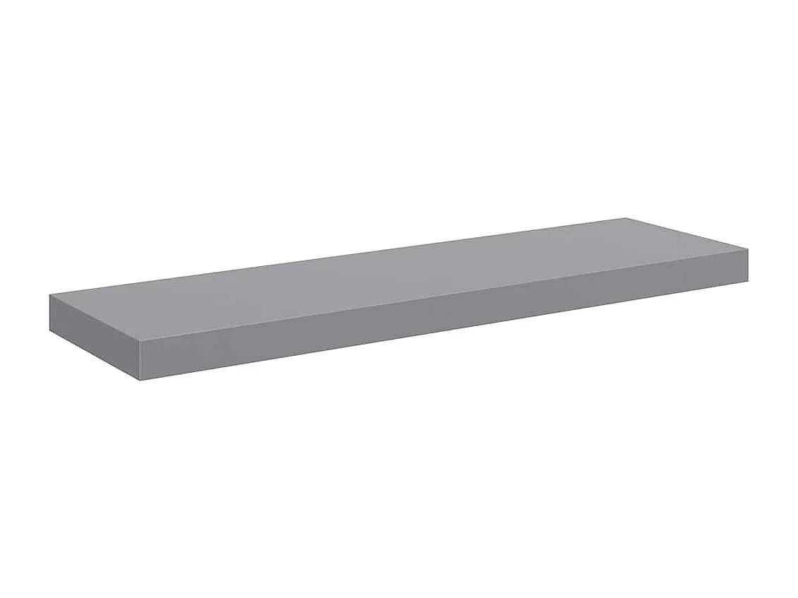 Étagère flottante murale gris 80x23,5x3,8 cm MDF