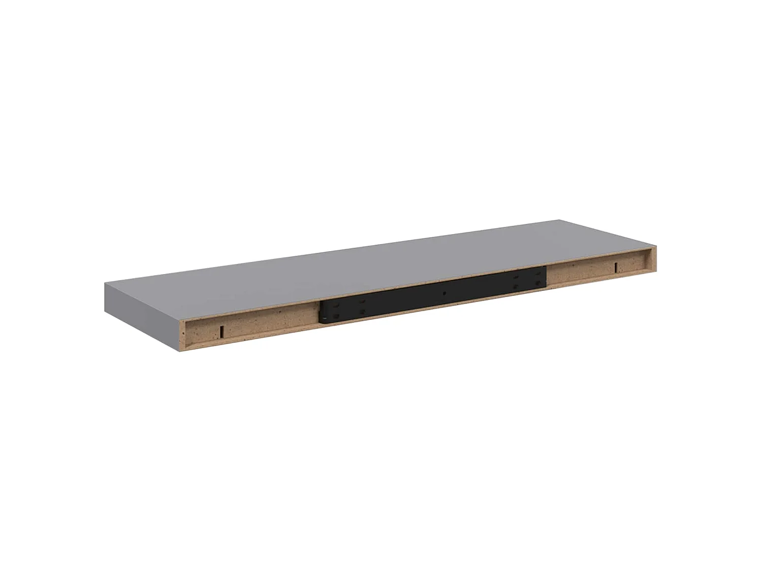 Étagère flottante murale gris 80x23,5x3,8 cm MDF