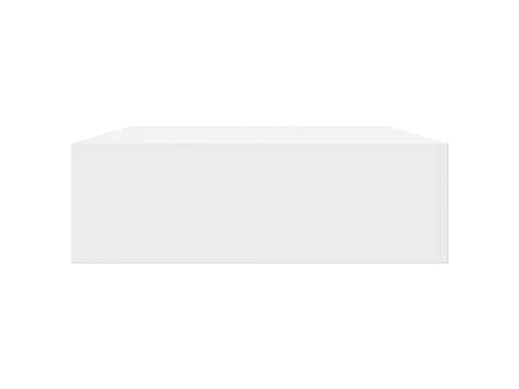 Prateleira de parede c/ 1 gaveta para livros/DVD MDF branco
