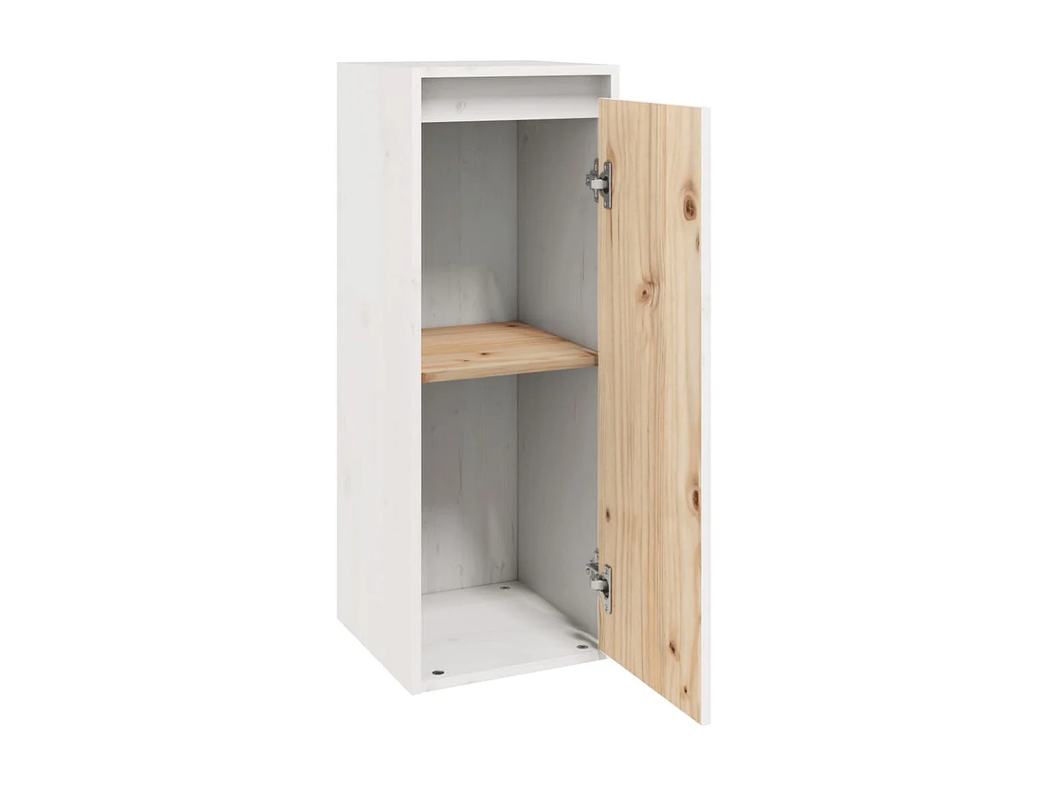 Armoires murales 2 pcs Blanc 30x30x80 cm Bois de pin massif