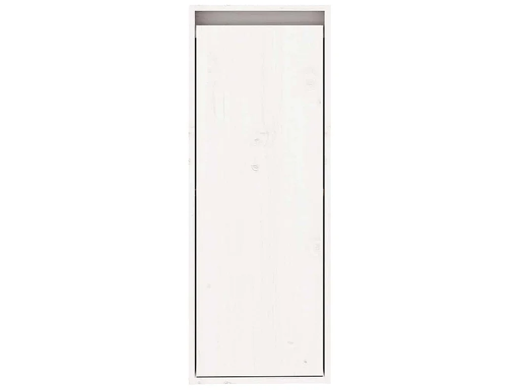 Wandkasten 2 st 30x30x80 cm massief grenenhout wit