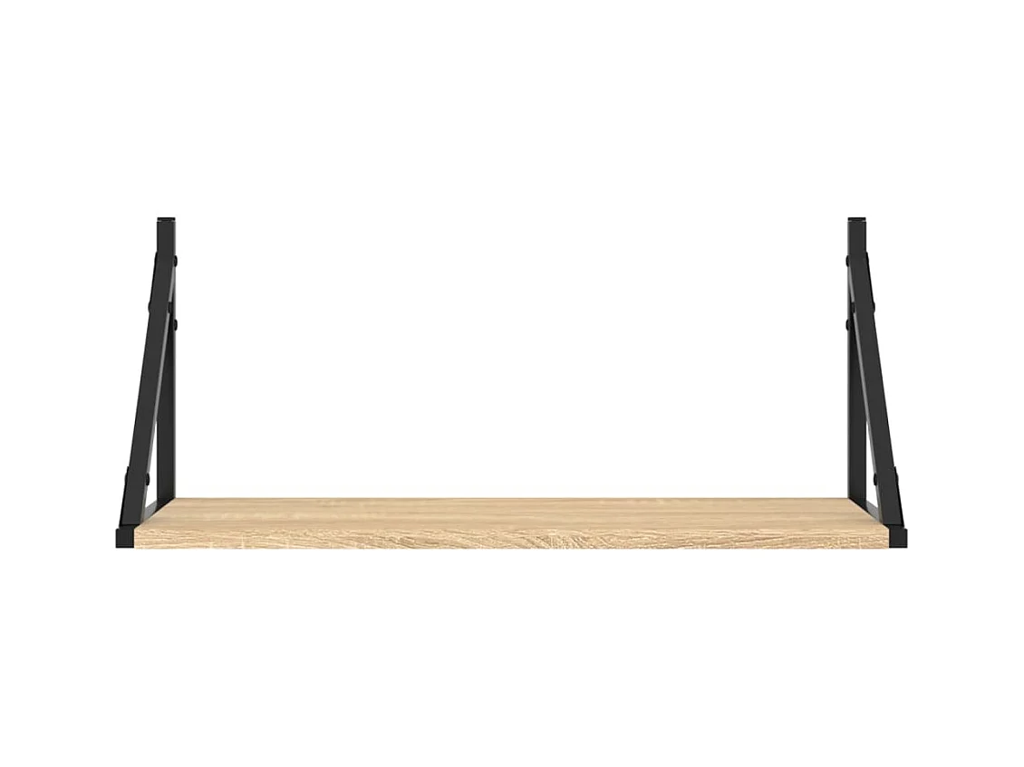 Étagères murales 2 pcs chêne sonoma 60x25x25,5 cm