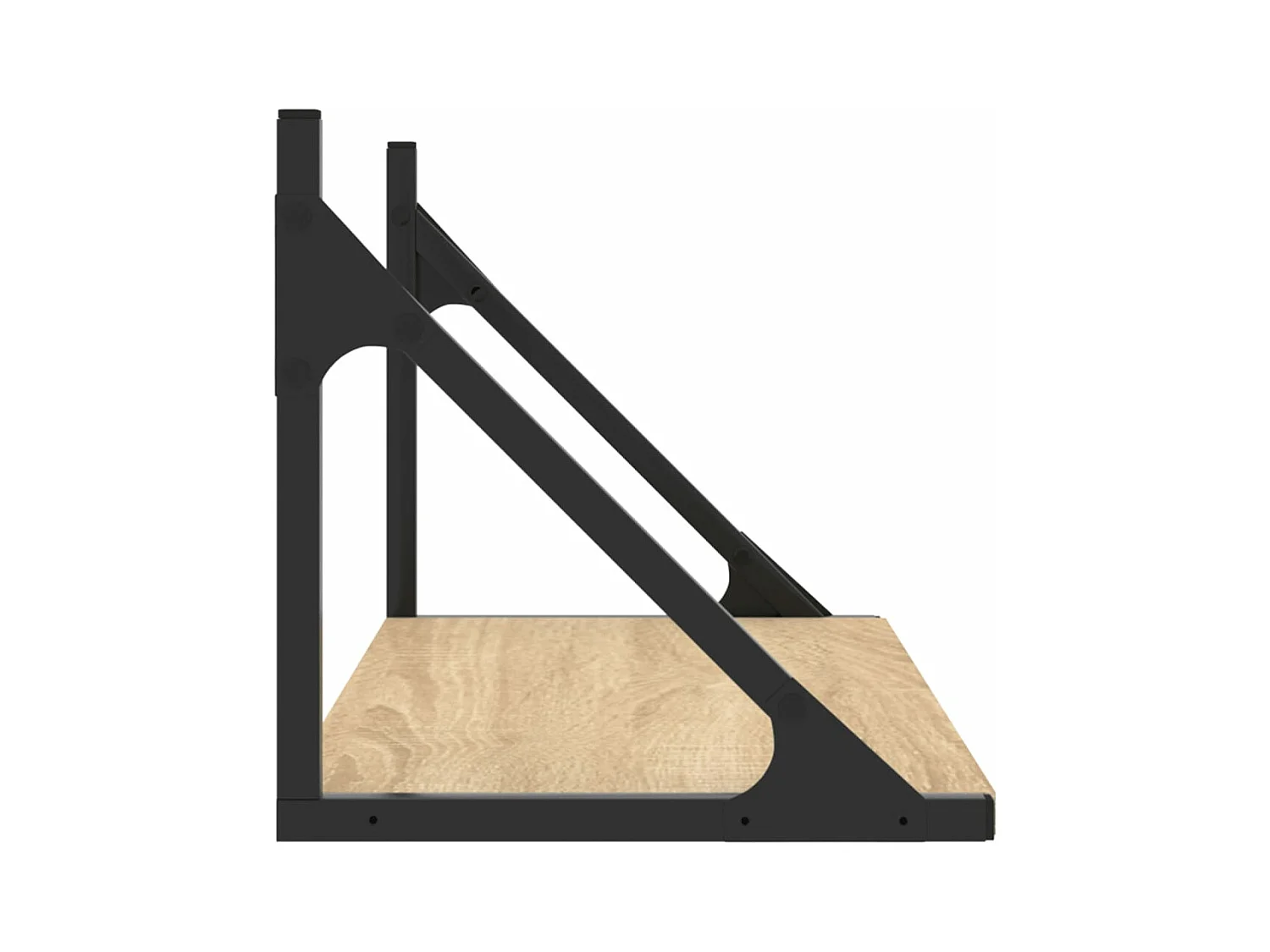 Étagères murales 2 pcs chêne sonoma 60x25x25,5 cm