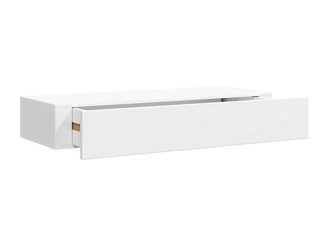 Wandschap met lade 60x23,5x10 cm MDF wit