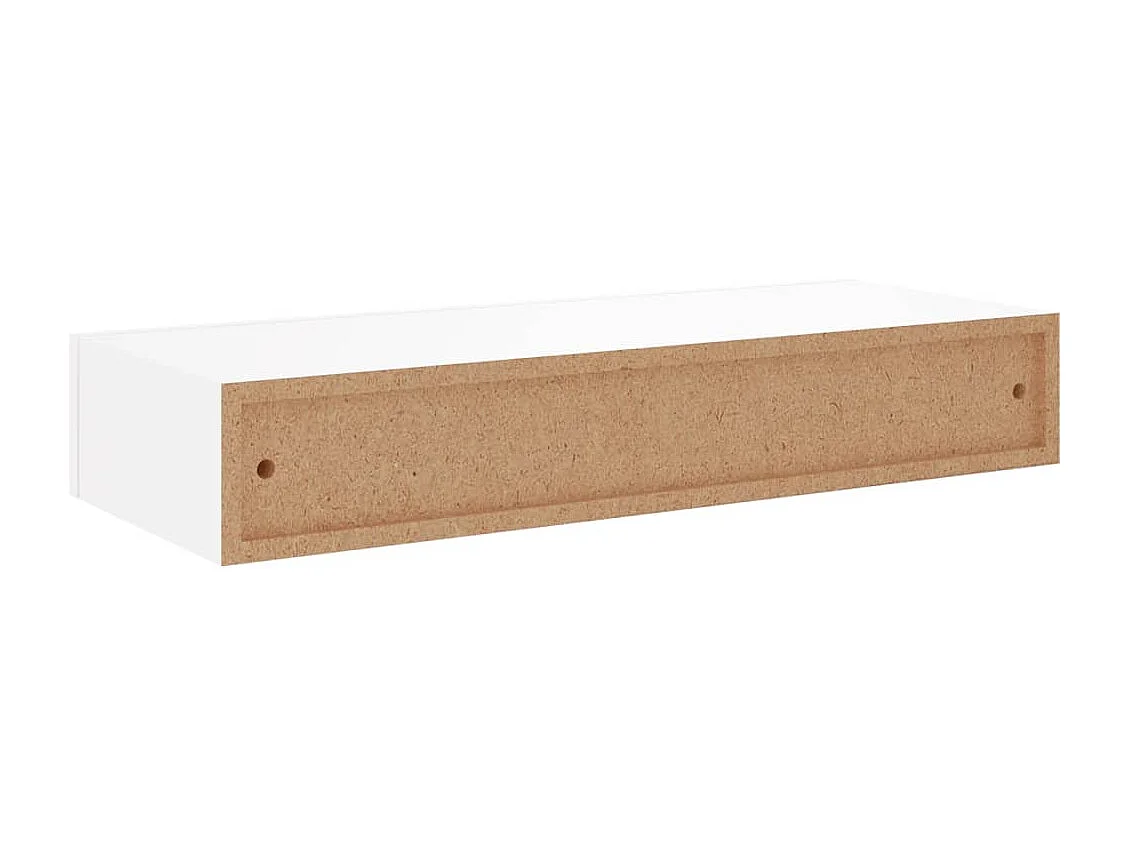 Wandschap met lade 60x23,5x10 cm MDF wit
