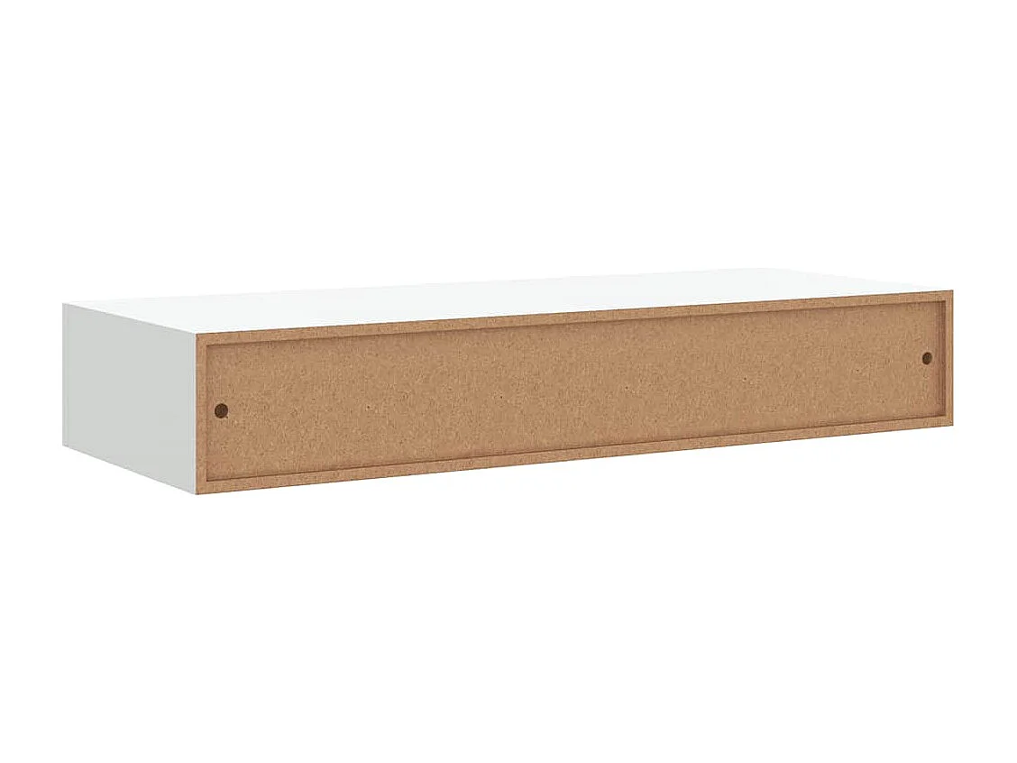 Wandschap met lade 60x23,5x10 cm MDF wit