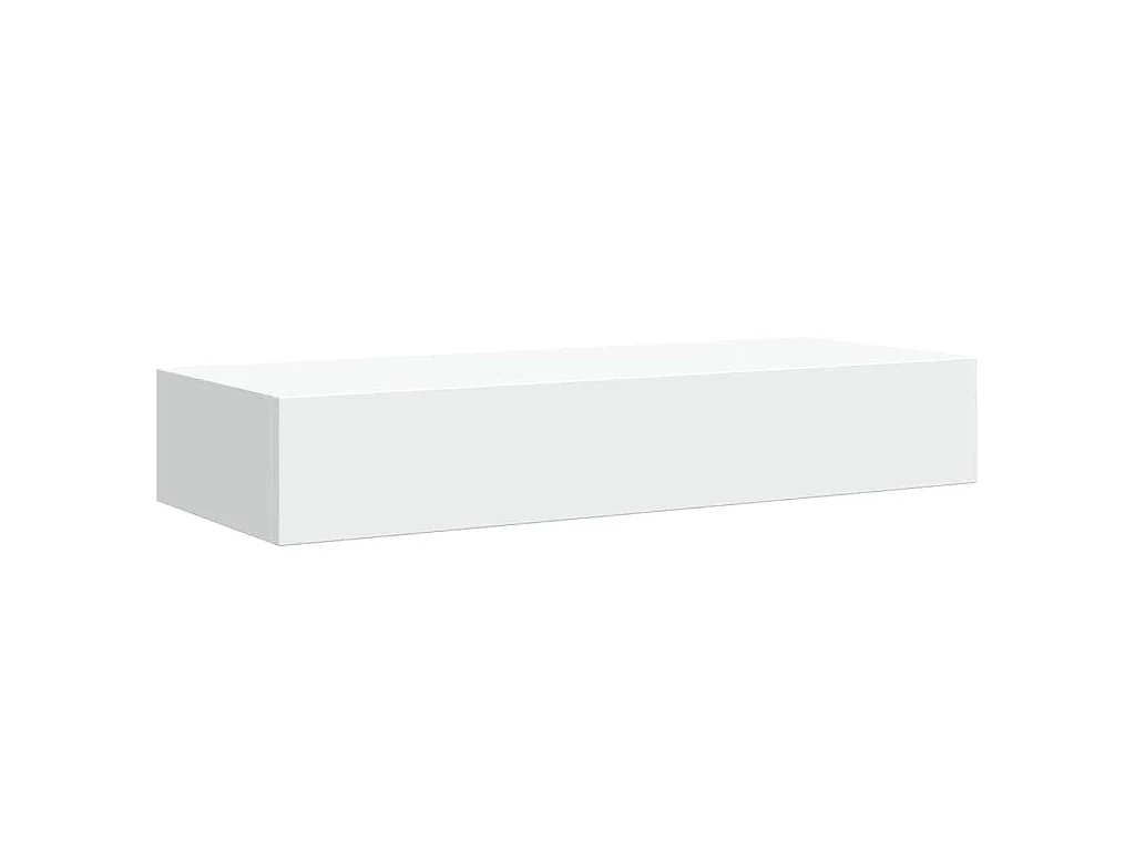 Scaffale con Cassetti da Parete Bianco 60x23,5x10 cm in MDF