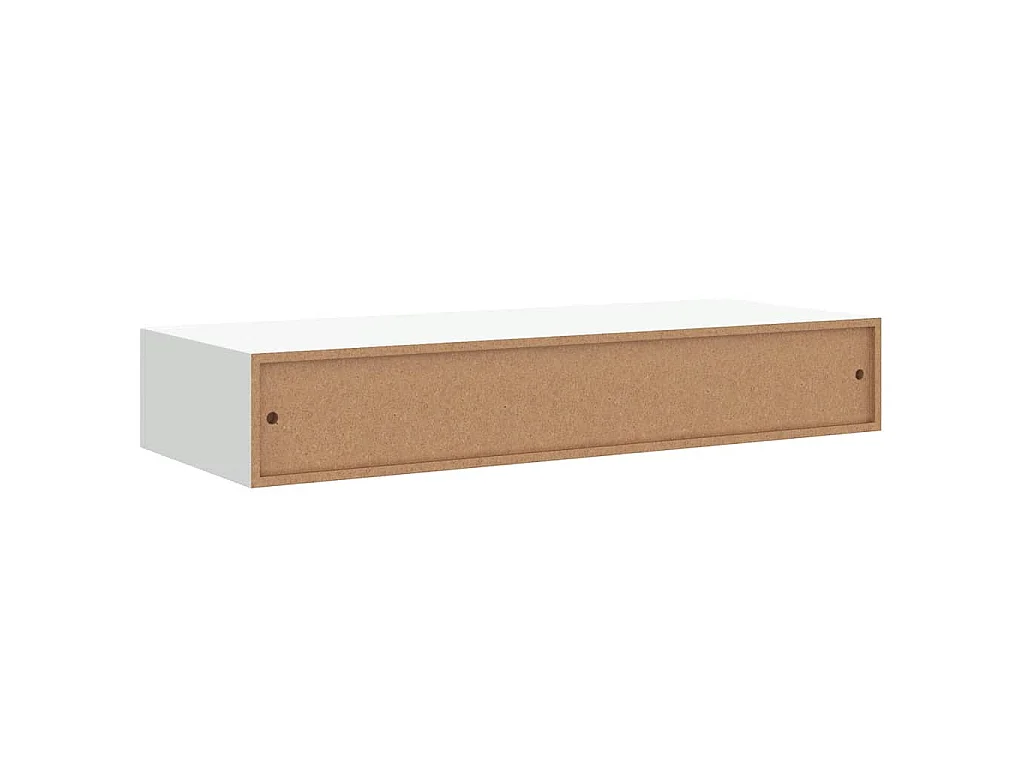 Scaffale con Cassetti da Parete Bianco 60x23,5x10 cm in MDF