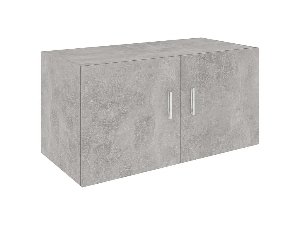 Armoire murale Gris béton 80x39x40 cm Bois d'ingénierie