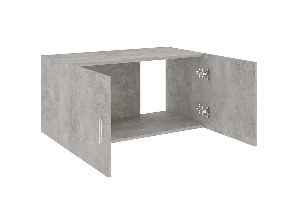 Armoire murale Gris béton 80x39x40 cm Bois d'ingénierie