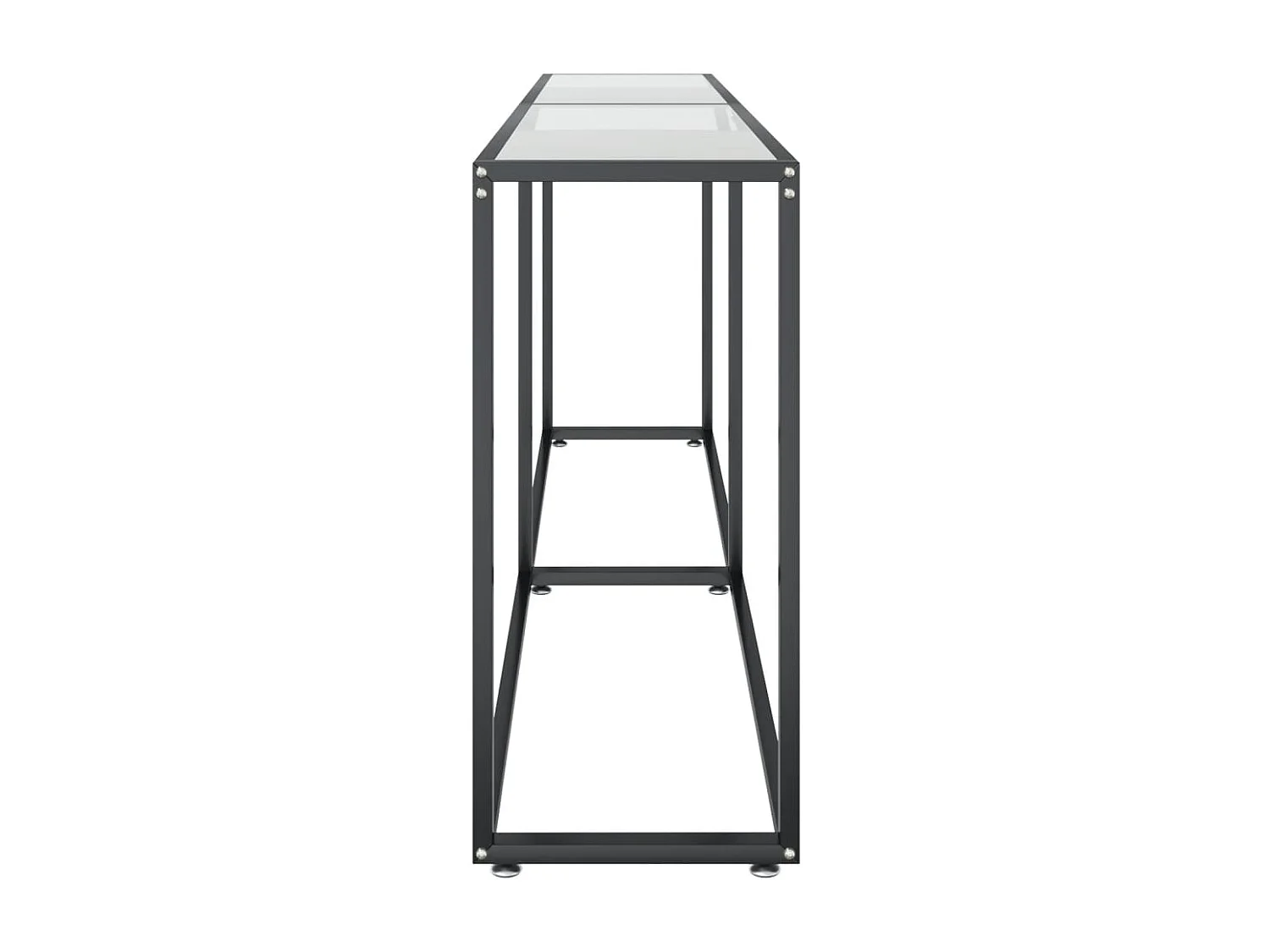 Table console Transparent 200x35x75,5 cm Verre trempé
