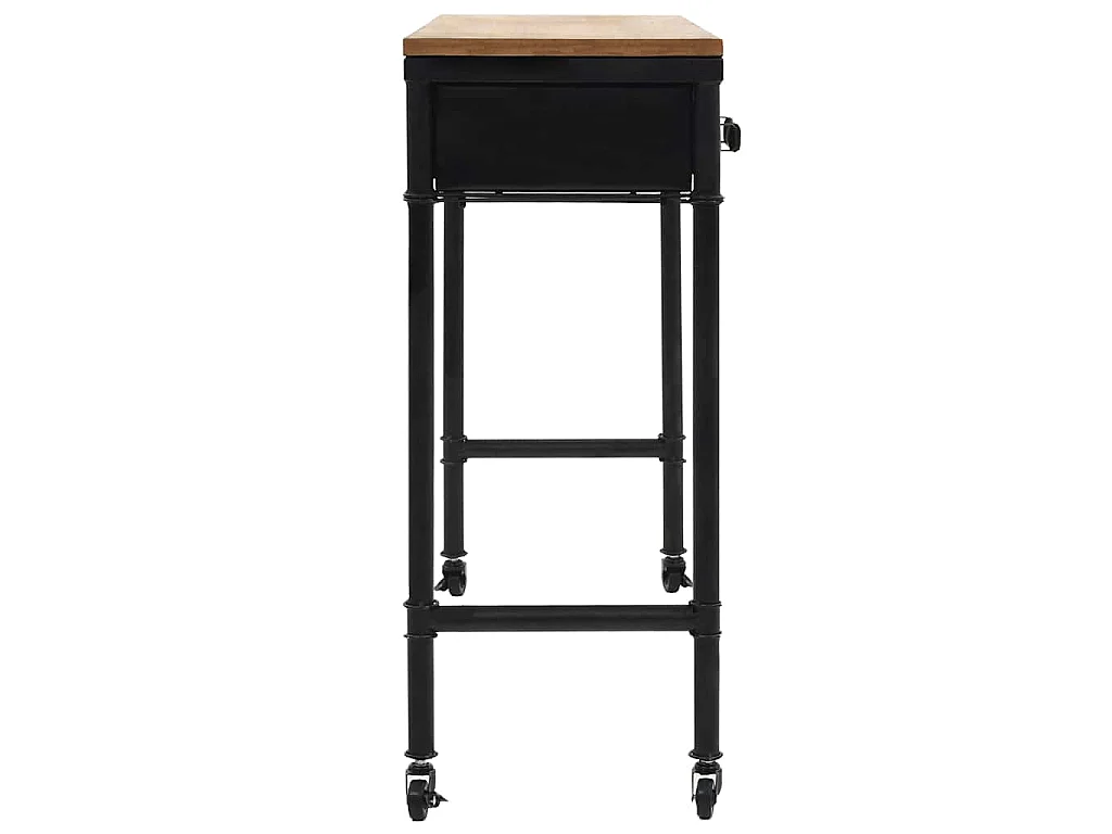 Table console MDF et bois de sapin 100 x 33,5 x 80 cm