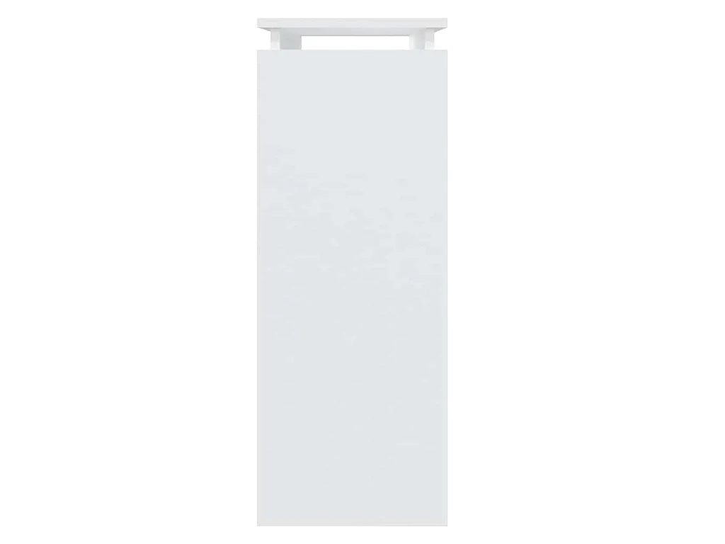 Table console blanc 80x30x80 cm bois d'ingénierie