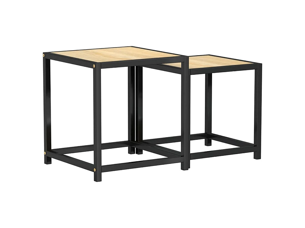 Tables à thé 2 pcs MDF Chêne sonoma