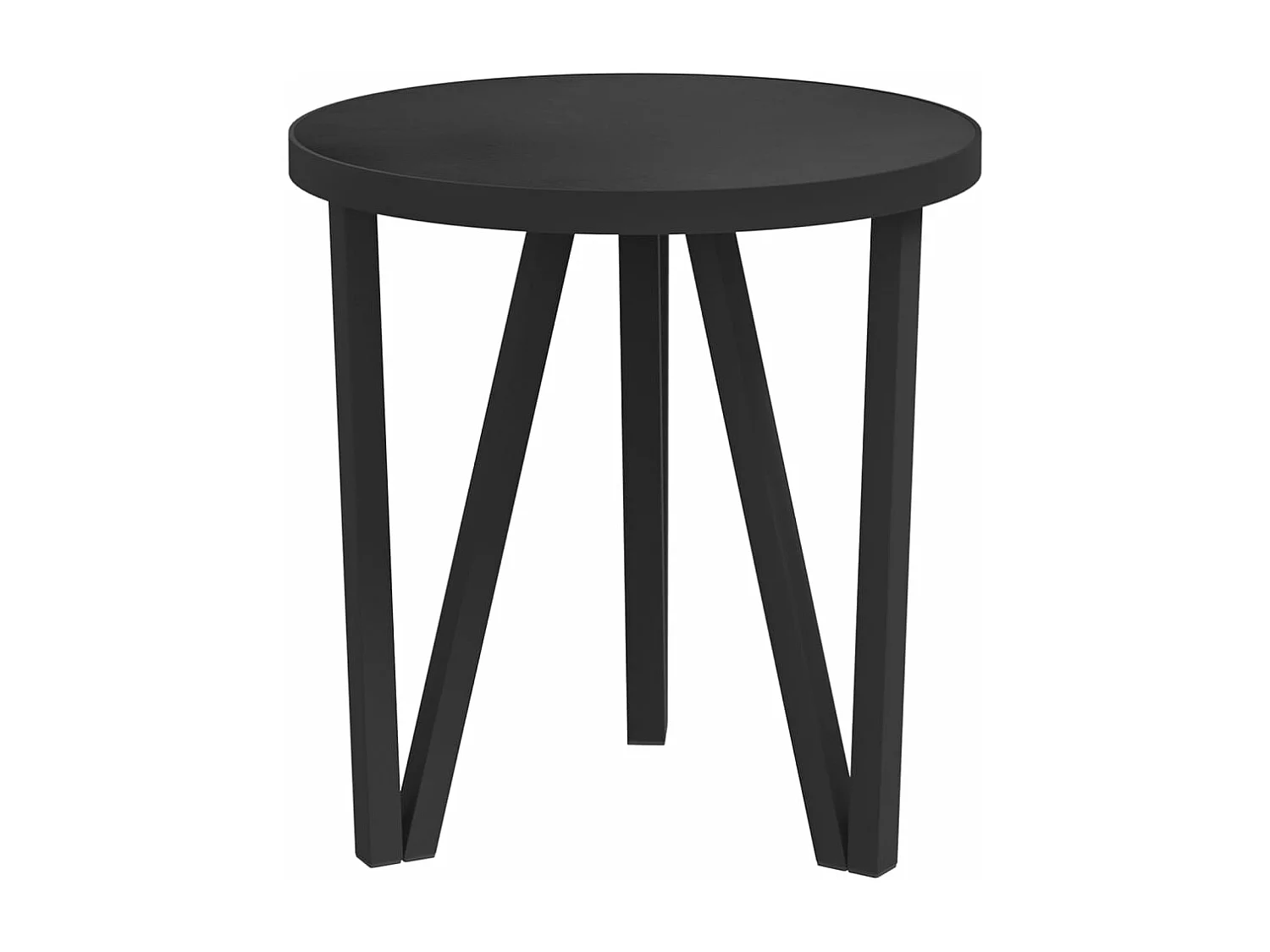 Table à thé Noir Ø35 cm MDF