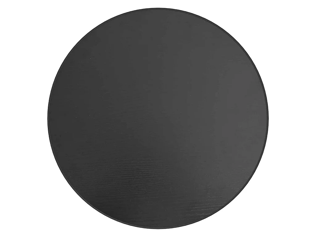 Mesa de centro Ø35 cm MDF preto
