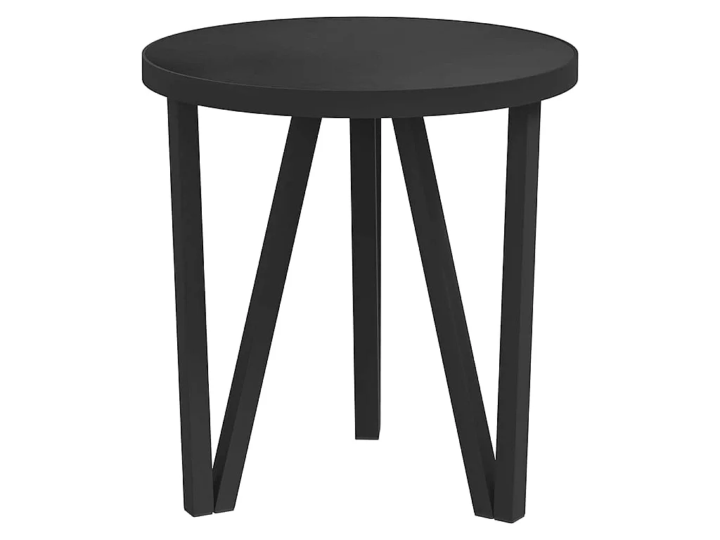 Table à thé Noir Ø35 cm MDF