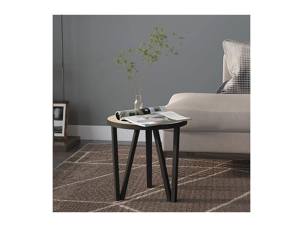 Table à thé Chêne Sonoma Ø35 cm MDF