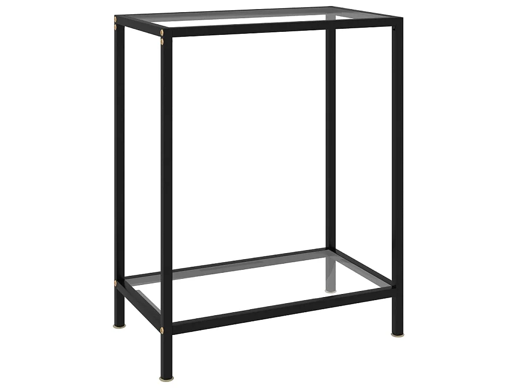 Table console Transparent 60x35x75 cm Verre trempé