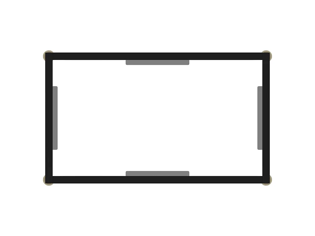 Table console Transparent 60x35x75 cm Verre trempé
