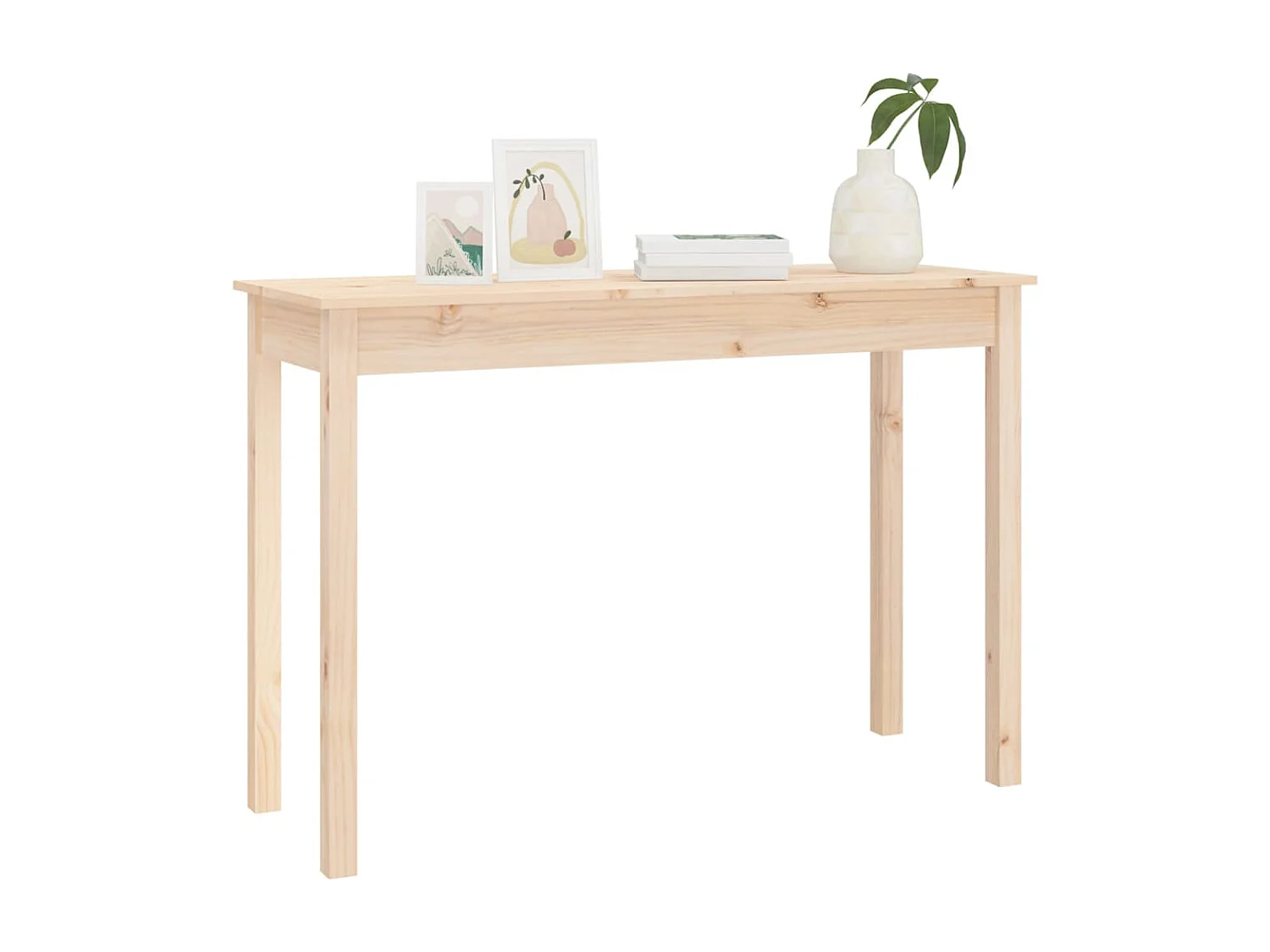 Table console 110x40x75 cm Bois massif de pin