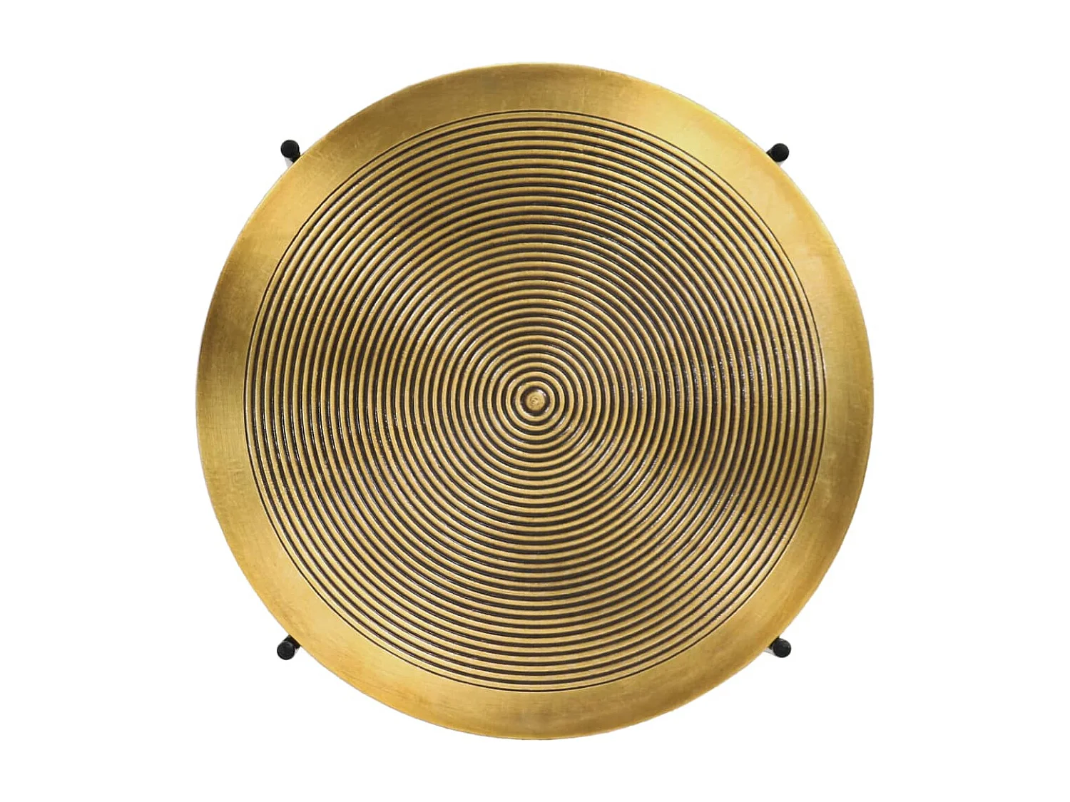 Set Tavoli 2 pz in MDF Rivestimento in Ottone