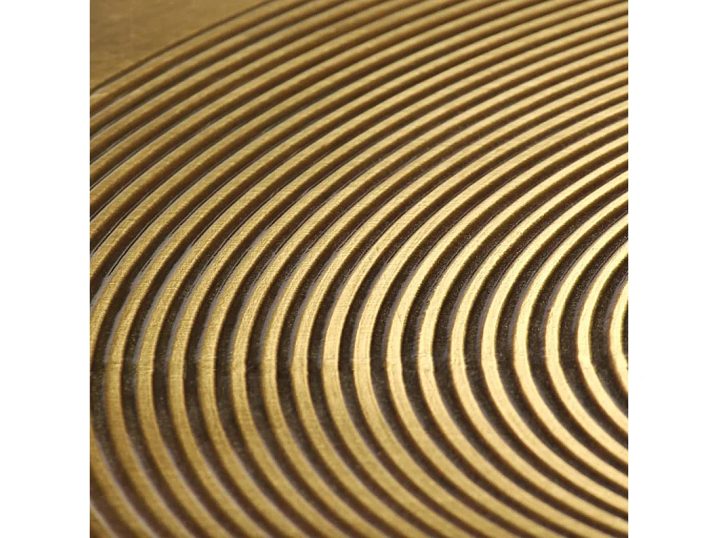 Set Tavoli 2 pz in MDF Rivestimento in Ottone