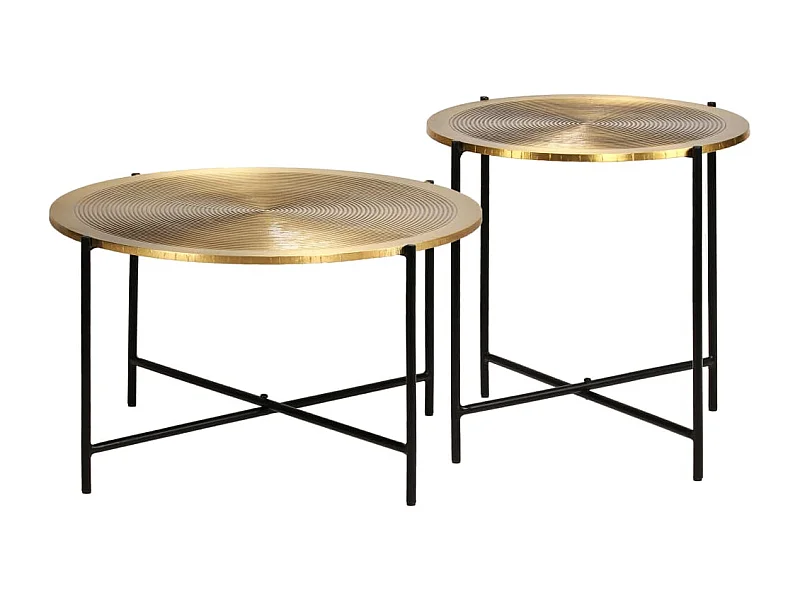 Tafelset met messing bedekt MDF 2-delig