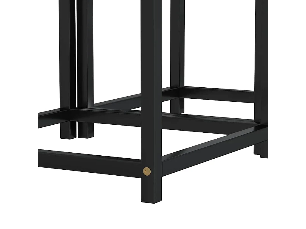 Tables à thé 2 pcs MDF Noir et jaune
