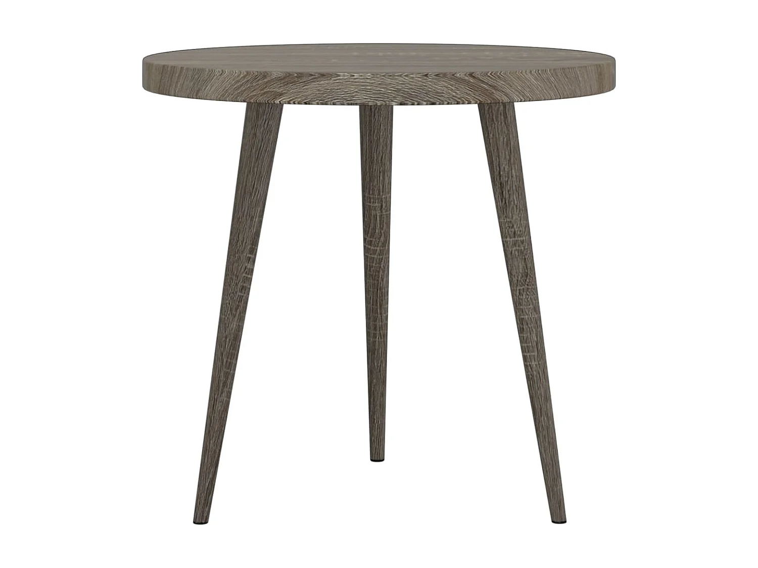Ensemble de tables d'appoint 3 pcs Gris MDF et fer
