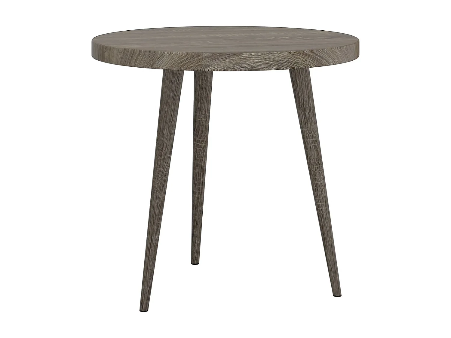 Ensemble de tables d'appoint 3 pcs Gris MDF et fer