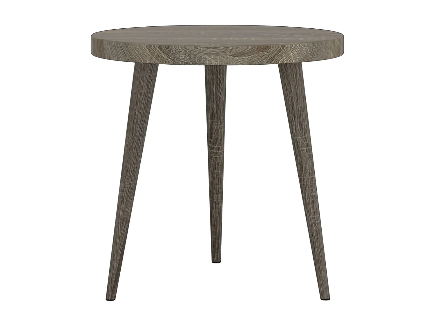 Ensemble de tables d'appoint 3 pcs Gris MDF et fer