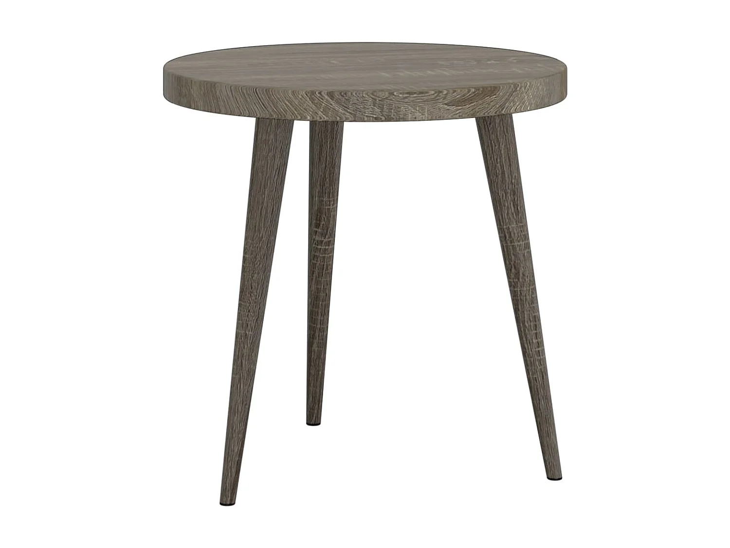 Ensemble de tables d'appoint 3 pcs Gris MDF et fer